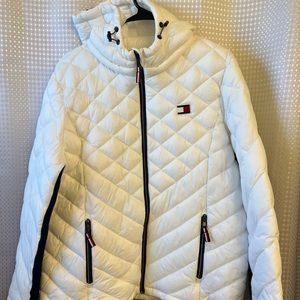 Tommy Hilfiger White Puffer Coat